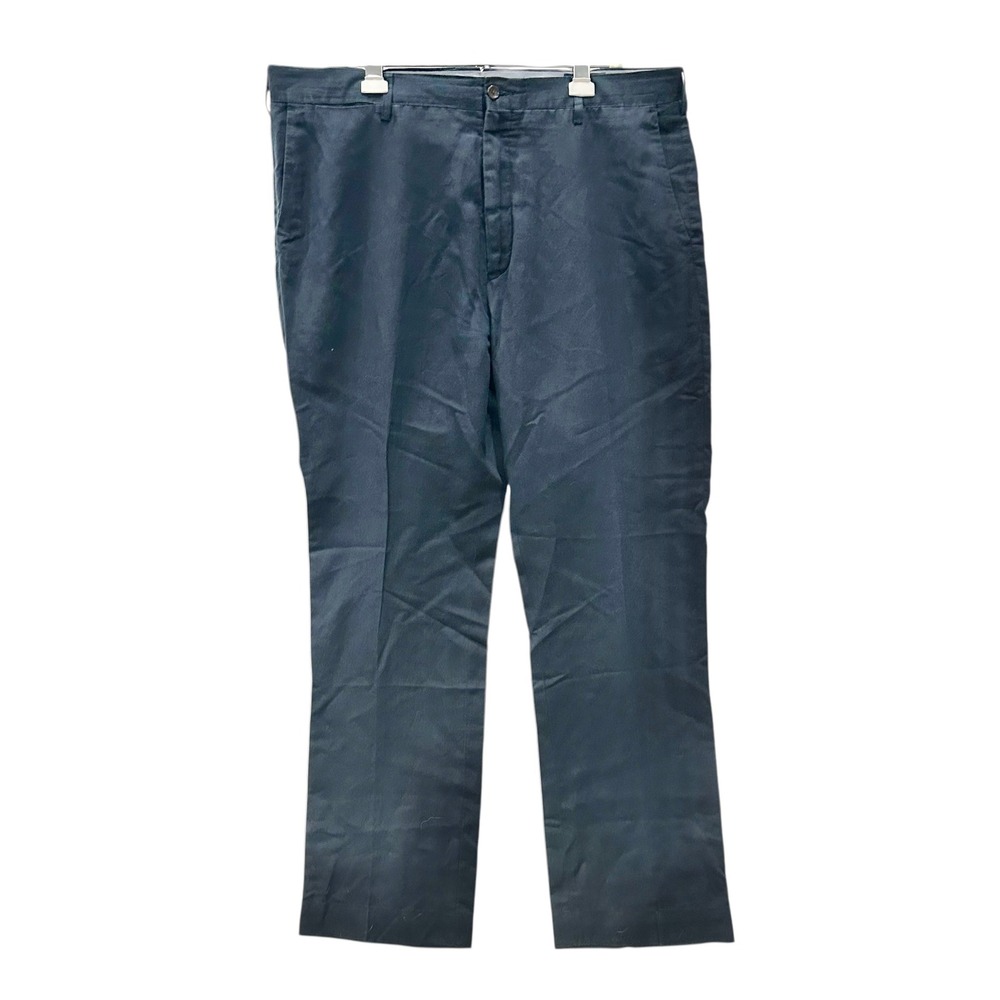 Polo Ralph Lauren Mens 38x32 Classic Fit Navy Blue Linen Blend Dress Pants